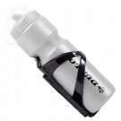 Dunlop cycling bottle with holder, grey
