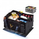Foldable car boot storage container (Oxford material) black