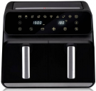 alpina® Double Airfryer karstā gaisa fritieris 8l 230C 1700W melns