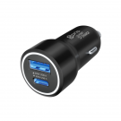 prio DUAL Car Charger USB A+USB C 30W black