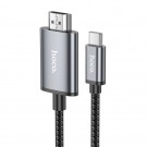 HOCO USB C to HDMI 4K 30Hz 2M UA27 cable metal grey