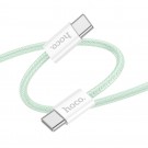 HOCO data cable Type C to Type C 3A 60W 1m green