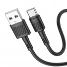 HOCO datu lādēšanas kabelis X83 USB A to USB C 1m cable black