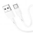 HOCO datu lādēšanas kabelis X83 USB A to USB C 1m cable white