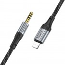 HOCO Cable AUX 3.5mm jack male to Apple Lightning male 1m black