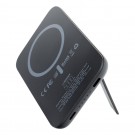 VEGER powerbank 5000 mAh with wireless charging compatible with MagSafe PD QC3.0 2A 20W MagOn Kick (V0553P / W0553P) black