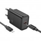 HOCO N60  Type C lādēšanas adapteris +kabelis no type C uz lightning